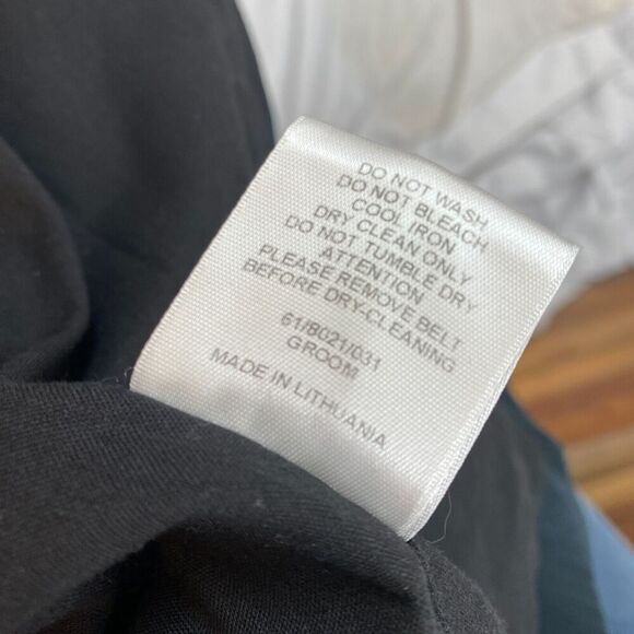 Reiss Double Breasted Trench Coat Classic Preppy Navy Mid-length Cotton Jacket L - Picture 16 of 16